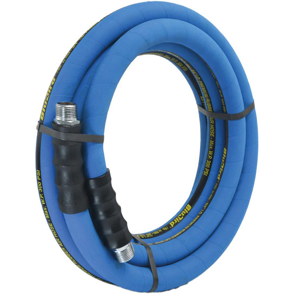 BluBird Air & Multi-Purpose Hose: Hose Type: Multipurpose Air Hose; Length Ft. (Feet): 15; Type: Rubber Air Hose; Inside Diameter (Inch): 3/4 - BBPRO3415