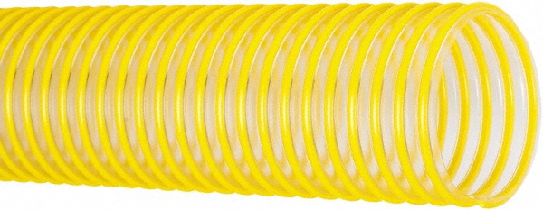 Flexaust Duct Hose: Polyolefin, 4" ID, 20 Hg Vac Rating, 12 psi - 3522040025