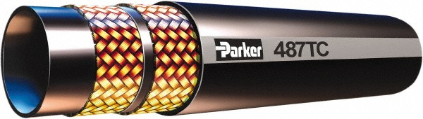 Parker 1/4" ID x 0.53" OD, 3,000 Working psi Hydraulic Hose - 387-4-CRL