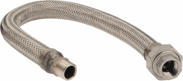 Made in USA 30" OAL, 3/4" ID, 600 Max psi, Flexible Metal Hose Assembly - 48426175