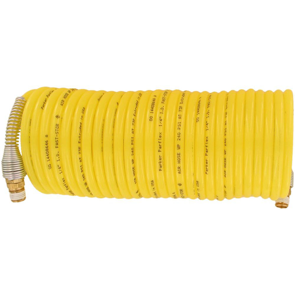 Parker Air & Multi-Purpose Hose: Hose Type: Jackhammer Hose, Multipurpose Air Hose, Sledgehammer Hose; Length Ft. (Feet): 50; Type: Coiled Hose; Inside Diameter (Inch): 1/2 - NFS-08-050