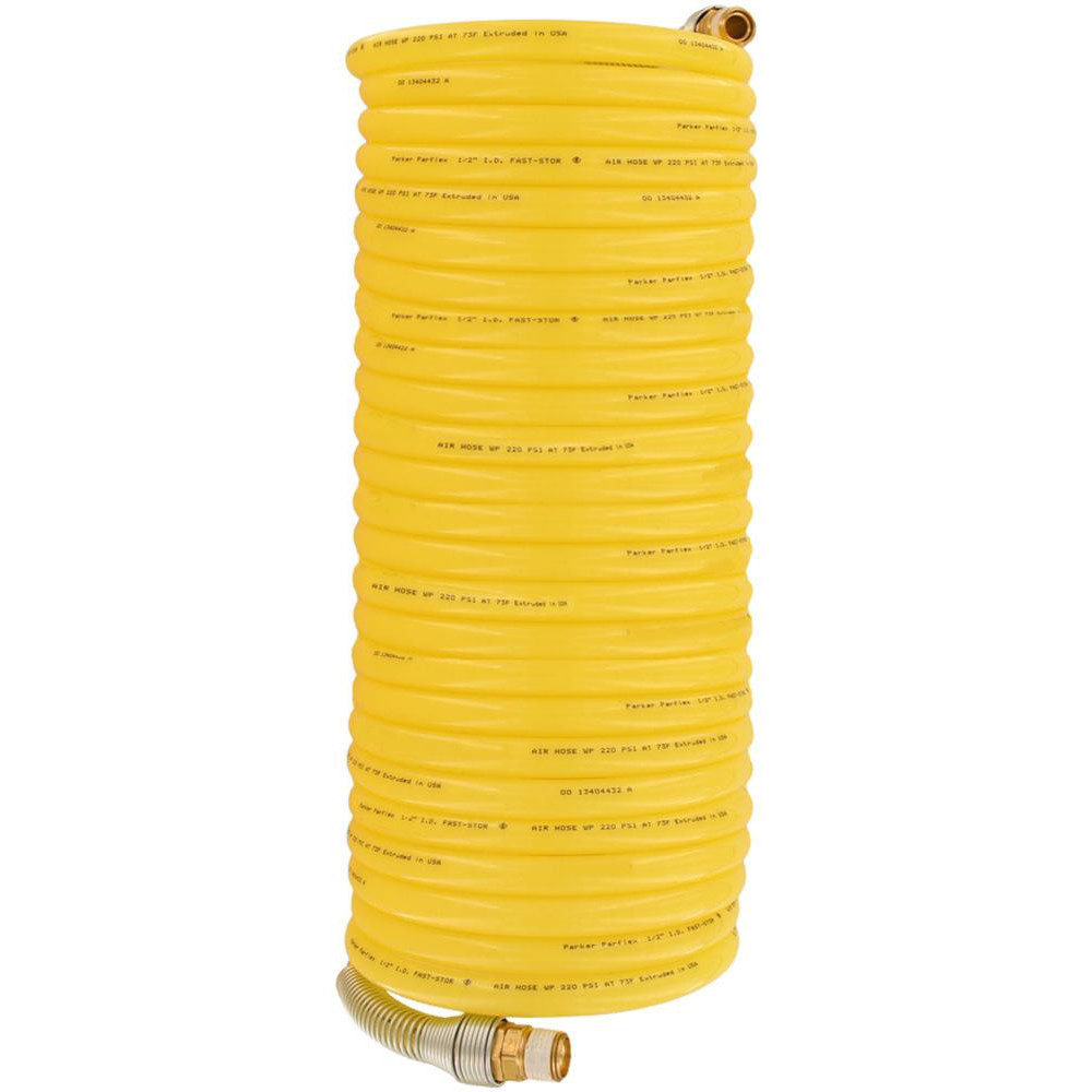 Parker Air & Multi-Purpose Hose: Hose Type: Jackhammer Hose, Multipurpose Air Hose, Sledgehammer Hose; Length Ft. (Feet): 50; Type: Coiled Hose; Inside Diameter (Inch): 1/2 - NFS-08-050