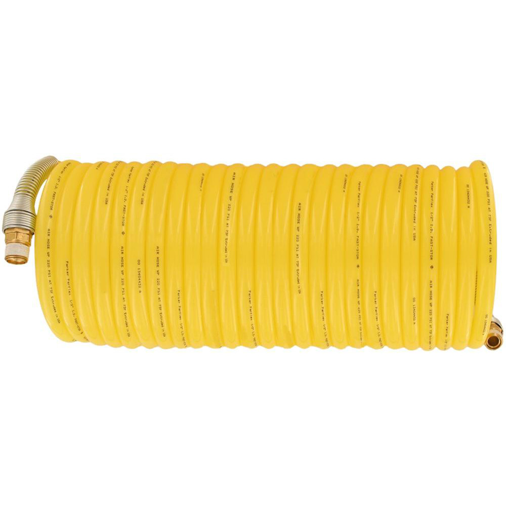 Parker Air & Multi-Purpose Hose: Hose Type: Jackhammer Hose, Multipurpose Air Hose, Sledgehammer Hose; Length Ft. (Feet): 50; Type: Coiled Hose; Inside Diameter (Inch): 1/2 - NFS-08-050