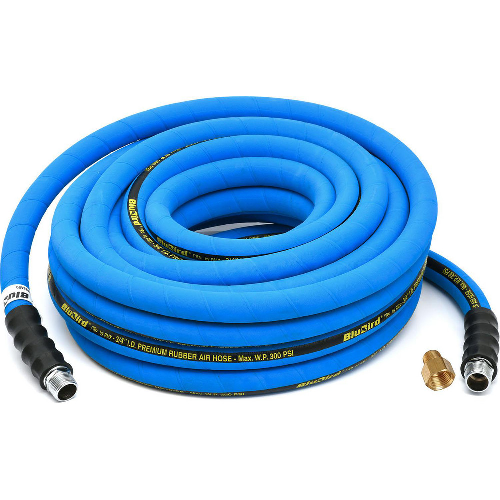 BluBird Air & Multi-Purpose Hose: Hose Type: Multipurpose Air Hose; Length Ft. (Feet): 100; Type: Rubber Air Hose; Inside Diameter (Inch): 3/4 - BBPRO34100