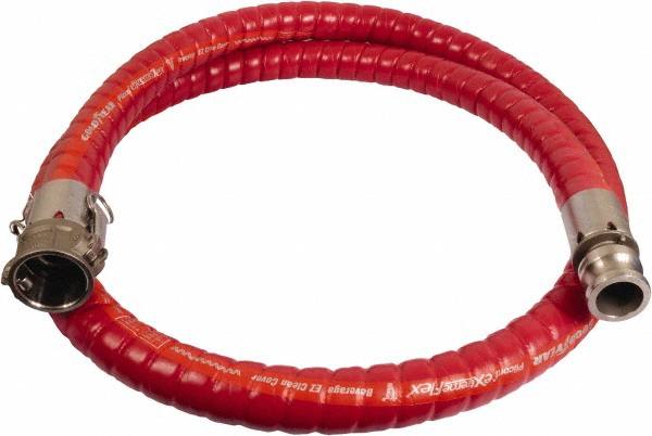 Continental ContiTech Food & Beverage Hose: 1" ID, 1.52" OD, 20' Long - EXBR100-20CE-M