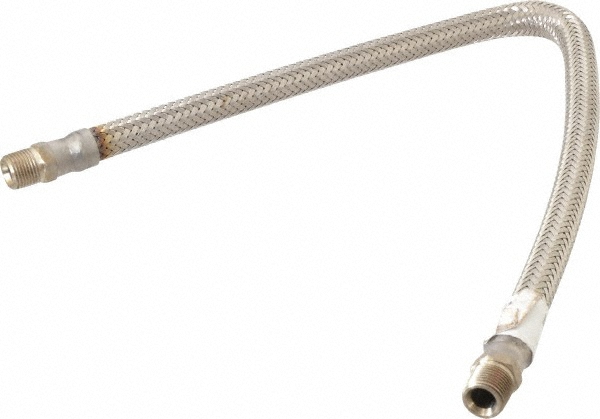 Made in USA 36" OAL, 3/8" ID, 1,450 Max psi, Flexible Metal Hose Assembly - 03318219