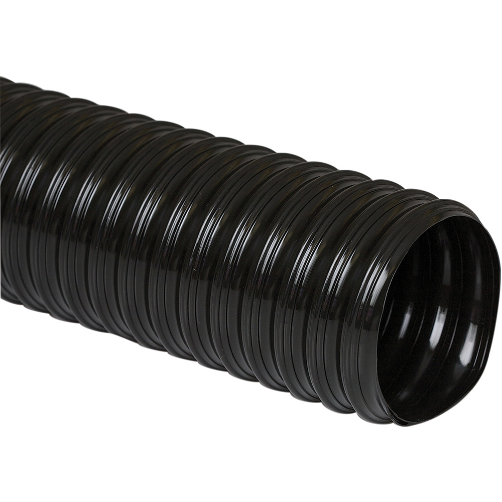 Flexaust Duct Hose: Urethane, 7" ID, 8 Hg Vac Rating, 10 psi - 83310700025