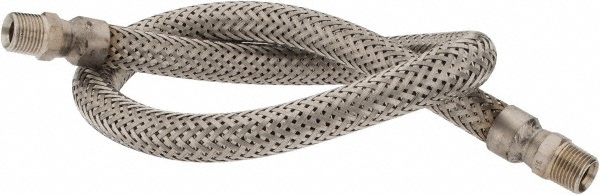 Made in USA 36" OAL, 1/2" ID, 1,040 Max psi, Flexible Metal Hose Assembly - 48429161