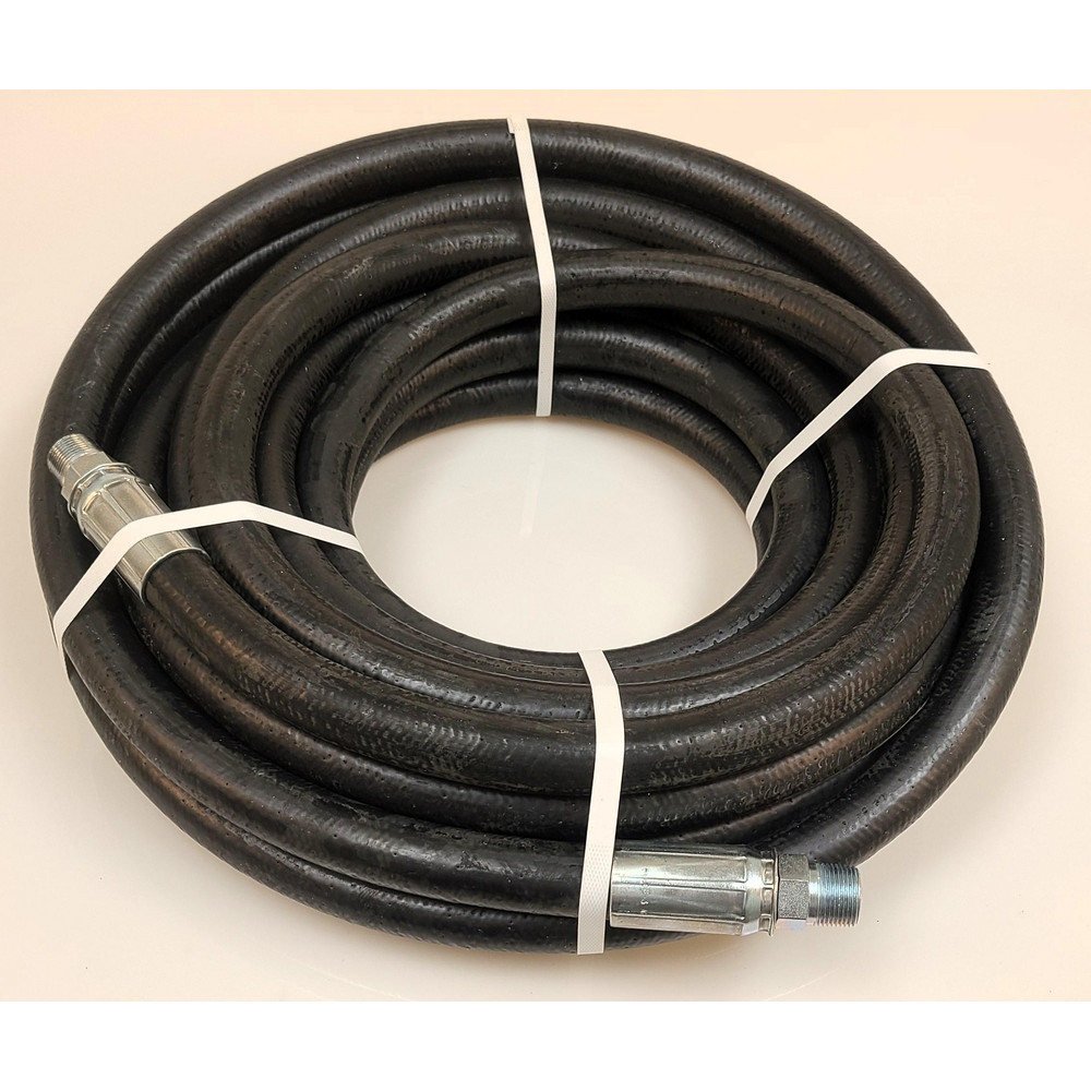 Alliance Hose & Rubber 3/4" ID x 20' LENGTH STEAM HOSE 250 PSI COUPLED M + F - STM075-20MF-CR