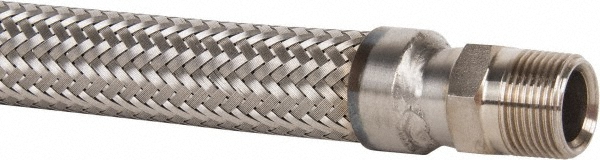 Made in USA 7" OAL, 3/4" ID, 950 Max psi, Flexible Metal Hose Assembly - 03318482