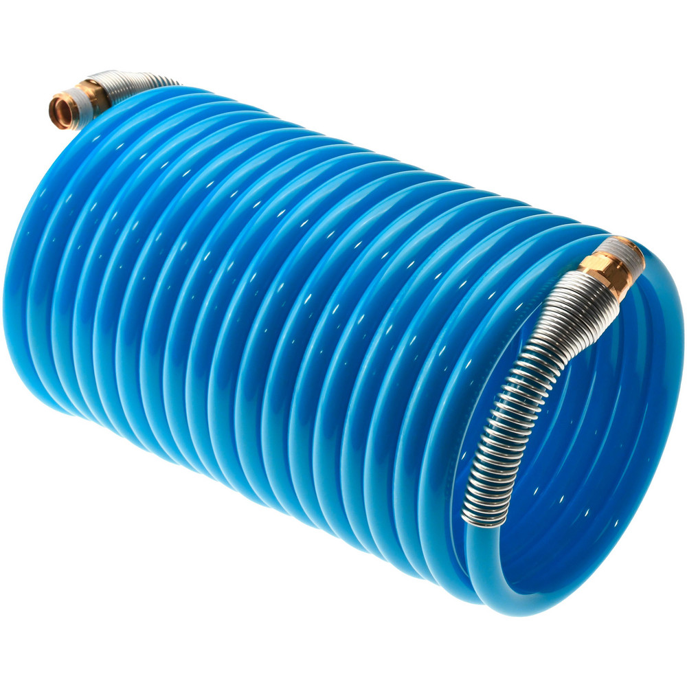 Coilhose Pneumatics Coiled & Self Storing Hose: 1/8" ID, 50' Long - N18Y-N18N-50