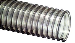 Flexaust Duct Hose: Urethane, 4" ID, 29 Hg Vac Rating, 25 psi - 83710400050