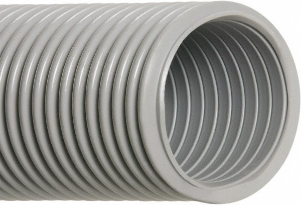 Flexaust Duct Hose: Thermoplastic Rubber, 2-1/2" ID, 14 psi - 89010250050