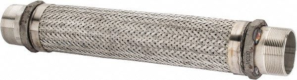 Made in USA 24" OAL, 3" ID, 250 Max psi, Flexible Metal Hose Assembly - 48423552