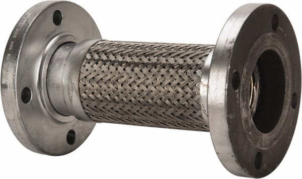 Made in USA 24" OAL, 3" ID, 250 Max psi, Flexible Metal Hose Assembly - 48423552