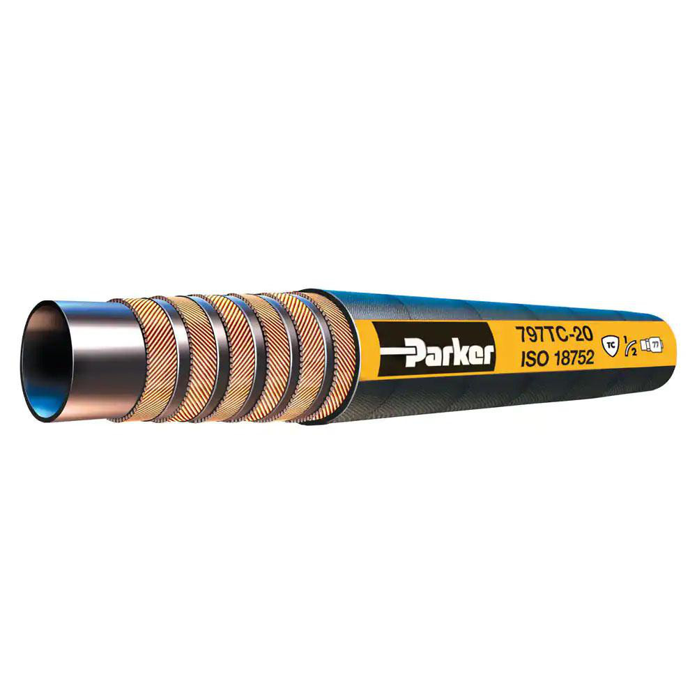 Parker 1-1/2" ID x 2.08" OD, 6,000 Working psi Hydraulic Hose - 797TC-24-BX