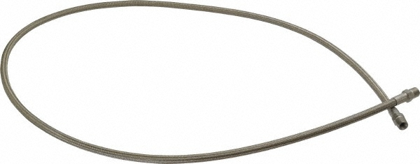Made in USA 48" OAL, 3/16" ID, 3,000 Max psi, Flexible Metal Hose Assembly - 03319373