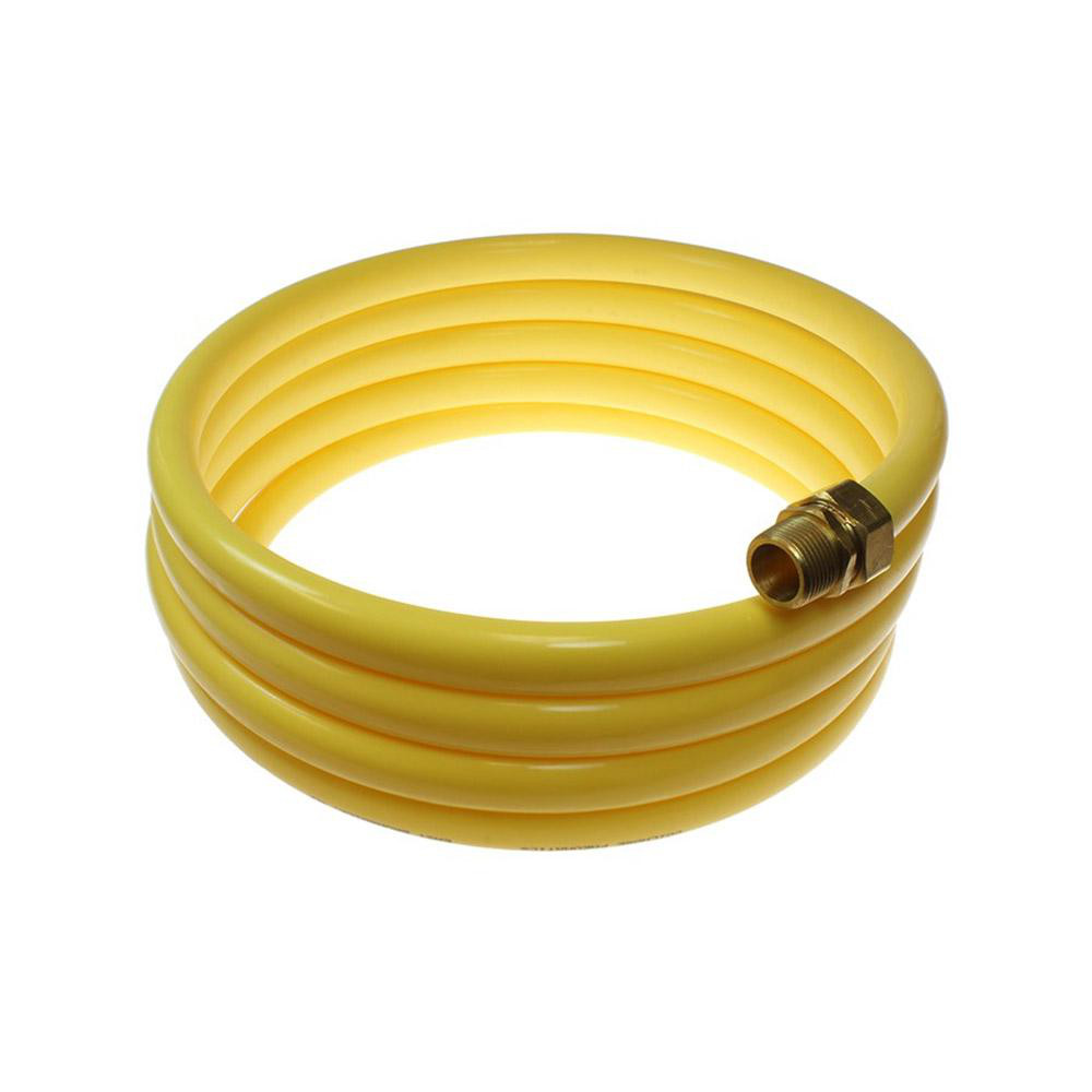 Coilhose Pneumatics Coiled & Self Storing Hose: 3/4" ID, 17' Long, Male Rigid x Male Rigid - N34-17