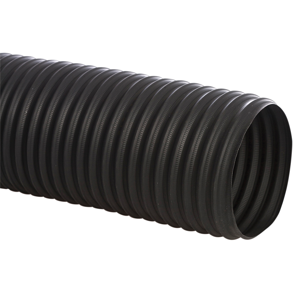 Flexaust Duct Hose: Polyvinylchloride, 6" ID, 4.411 Hg Vac Rating, 2.5 psi - 7907-600025