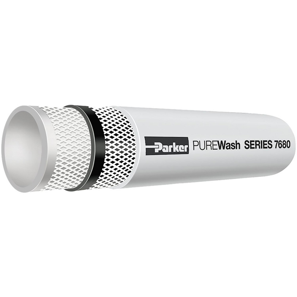 Parker Food & Beverage Hose: Connection Type: Clamp-on; Minimum Working Temperature (Deg C): -40; Maximum Working Temperature (F): 212.000 - 7680-12-WHT-BX