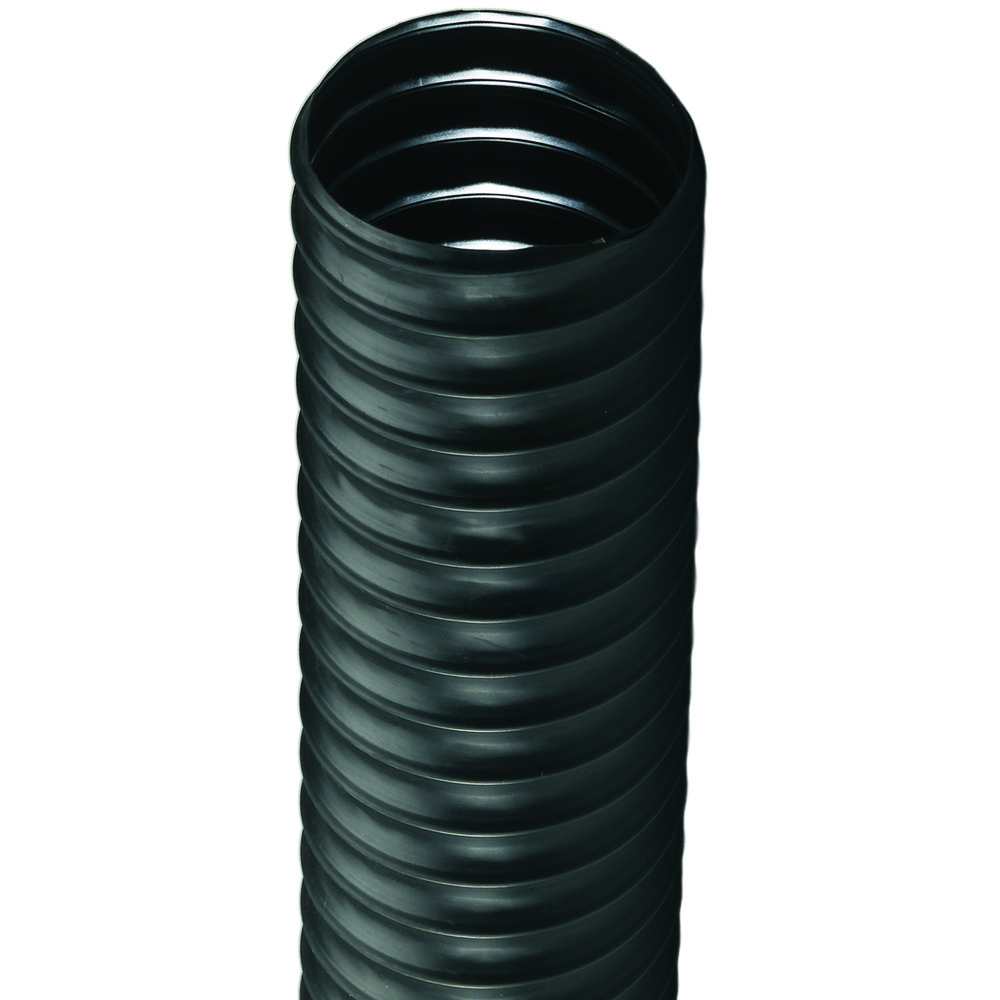 Flexaust Duct Hose: Thermoplastic Rubber & Polyester, 6" ID, 16 psi - 83510600025