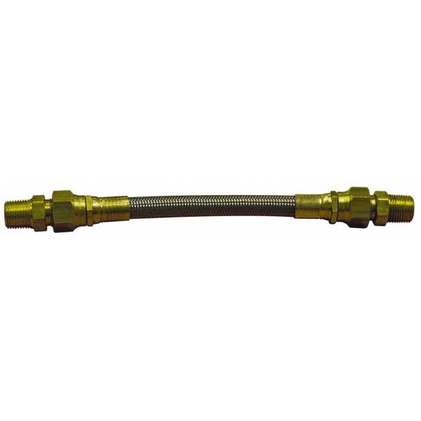 Made in USA 24" OAL, 1/2" ID, 1,040 Max psi, Flexible Metal Hose Assembly - 48423628