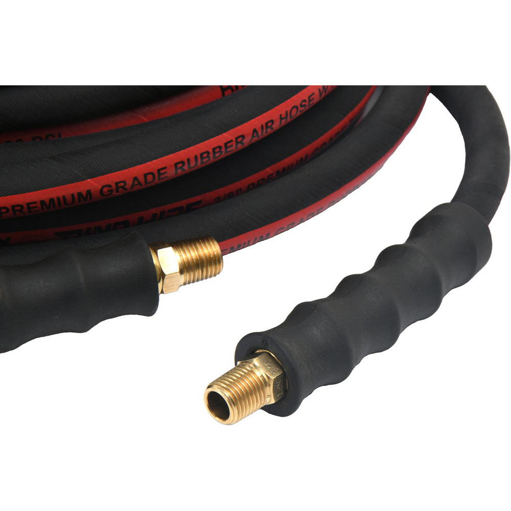 Dino-Hide Air & Multi-Purpose Hose: Hose Type: Multipurpose Air Hose; Length Ft. (Feet): 50; Type: Rubber Air Hose; Inside Diameter (Inch): 3/8 - WLEPRO3850