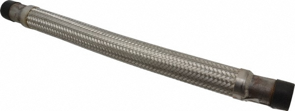 Made in USA 24" OAL, 1-1/4" ID, 450 Max psi, Flexible Metal Hose Assembly - 48423057