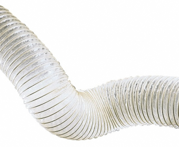 Hi-Tech Duravent 4" ID, 5 Hg Vac Rating, 7 psi, Polyurethane Vacuum & Duct Hose - 034304000101