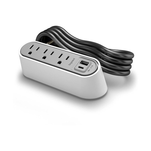 Chief Power Center, 3 Ports, 4-9/10inx2-1/4inx2-1/4in, White - CIFWSPC320CWH