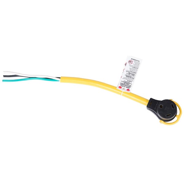 Arcon 18 in. 30 A Female Pigtail Stripped Adapter - ARC-14363
