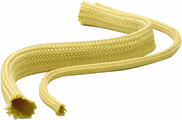 Atlantex 3" ID Yellow Braided Cut-Resistant Sleeve for Hoses - KS48200