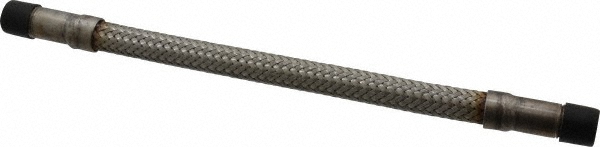 Made in USA 18" OAL, 3/8" ID, 1,450 Max psi, Flexible Metal Hose Assembly - 48420152
