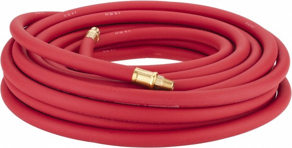 Dino-Hide Air & Multi-Purpose Hose: Hose Type: Multipurpose Air Hose; Length Ft. (Feet): 15; Type: Rubber Air Hose; Inside Diameter (Inch): 3/8 - WLEPRO3815