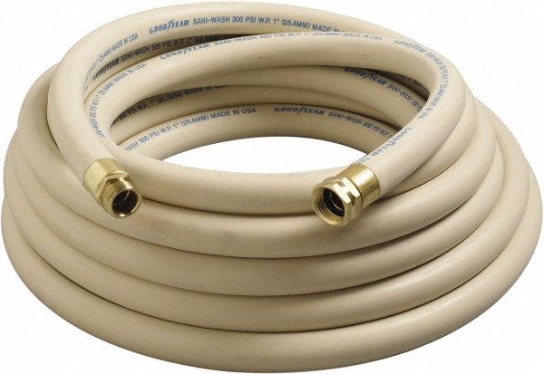 Continental ContiTech 50' Long, 3/4 Male x Female GHT, -40 to 205°F, Synthetic Rubber  High Temp & High Pressure Hose - CR075-50MF-M