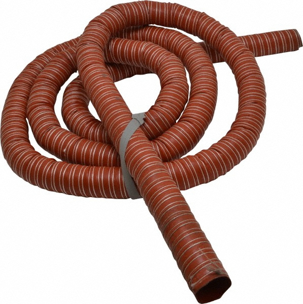 Flexaust Duct Hose: Silicone, 12" ID, 1 Hg Vac Rating, 10 psi - 2651200012