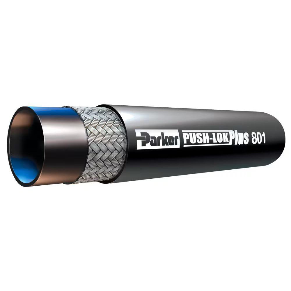 Parker Multipurpose Air Hose: 1/4" ID, 50' - 801-4-BLK-BX