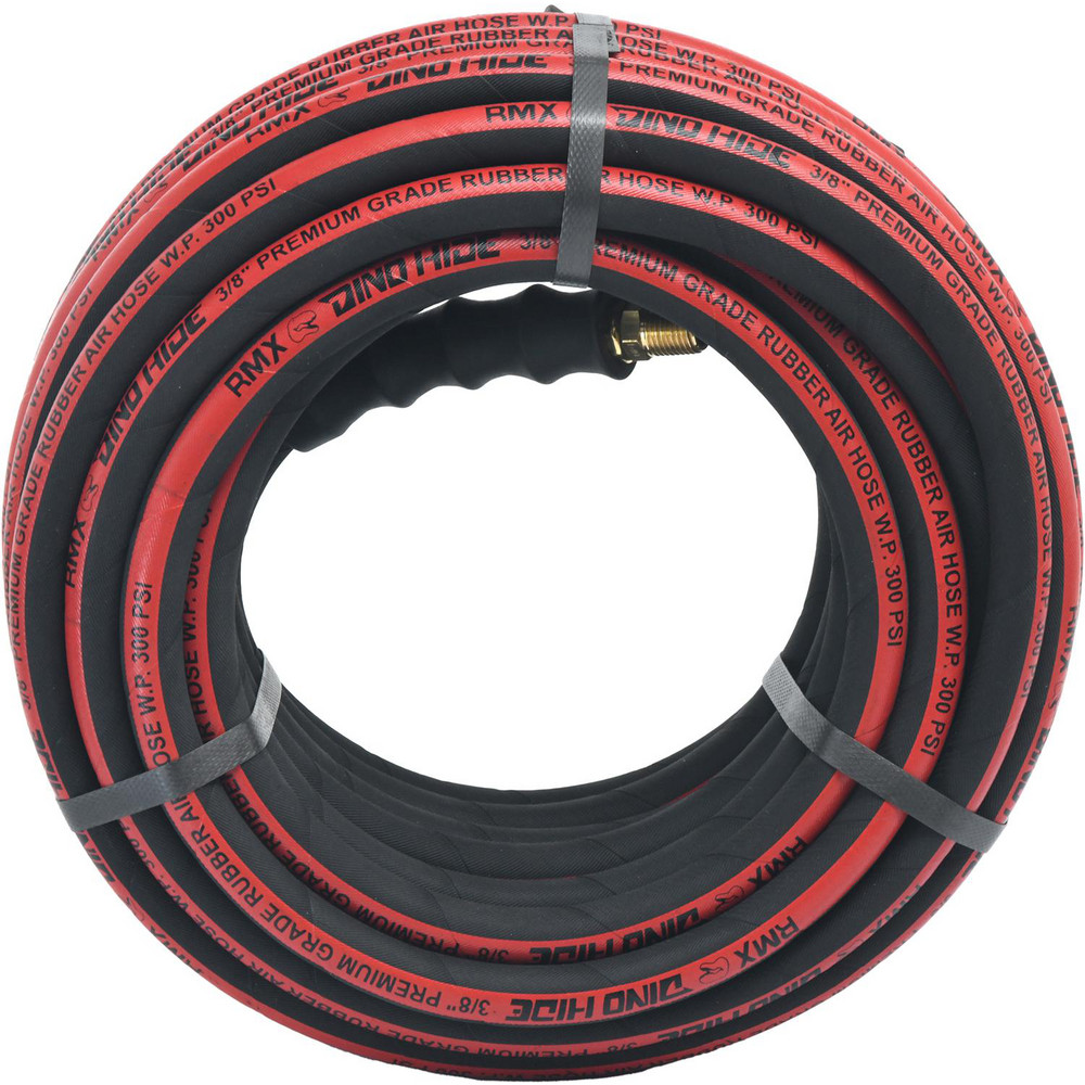 Dino-Hide Air & Multi-Purpose Hose: Hose Type: Multipurpose Air Hose; Length Ft. (Feet): 100; Type: Rubber Air Hose; Inside Diameter (Inch): 3/8 - WLEPRO38100