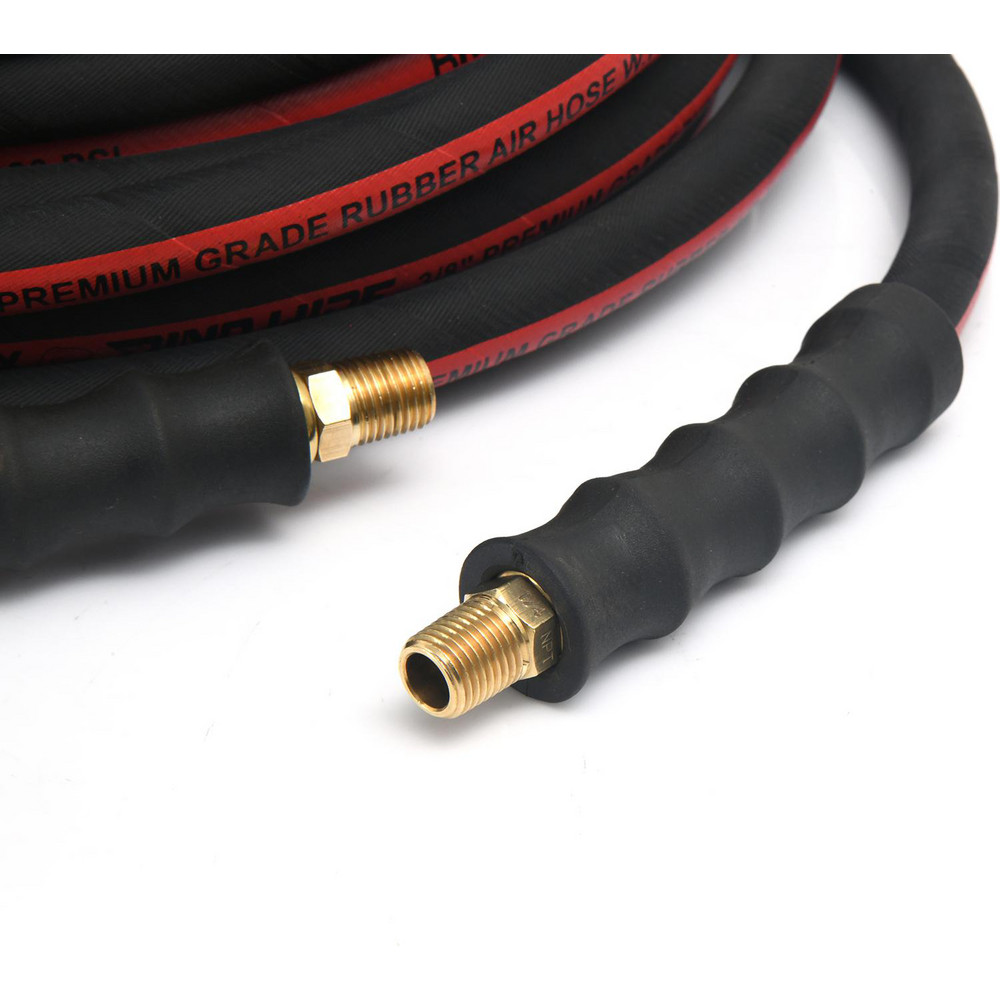 Dino-Hide Air & Multi-Purpose Hose: Hose Type: Multipurpose Air Hose; Length Ft. (Feet): 100; Type: Rubber Air Hose; Inside Diameter (Inch): 3/8 - WLEPRO38100