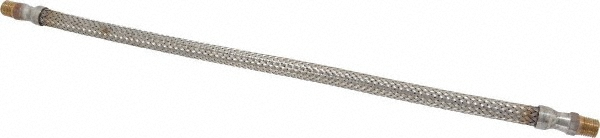 Made in USA 12" OAL, 1/4" ID, 2,030 Max psi, Flexible Metal Hose Assembly - 03318151