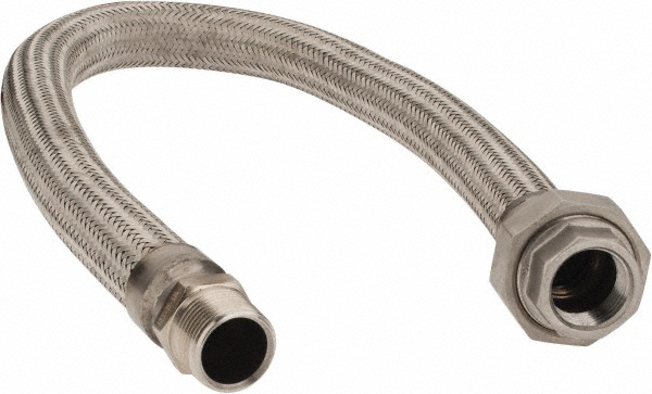 Made in USA 36" OAL, 1-1/4" ID, 450 Max psi, Flexible Metal Hose Assembly - 48429054
