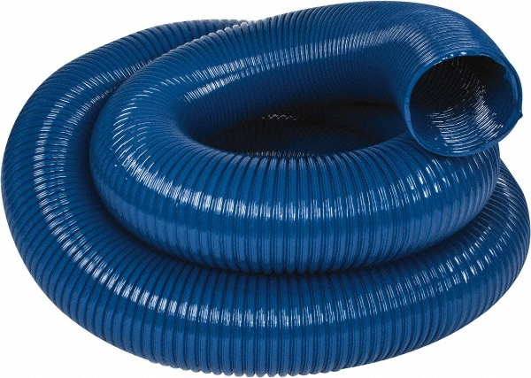 Flexaust Duct Hose: Urethane, 10" ID, 2 Hg Vac Rating, 7 psi - 85011000050