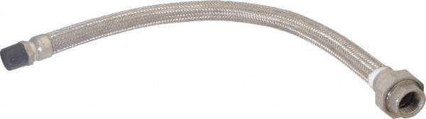 Made in USA 30" OAL, 1" ID, 580 Max psi, Flexible Metal Hose Assembly - 48426183