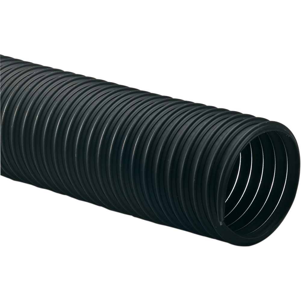 Flexaust Duct Hose: Thermoplastic Rubber, 6" ID, 7 psi - 87310600050