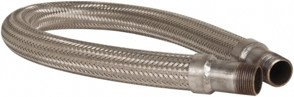 Made in USA 36" OAL, 1" ID, 580 Max psi, Flexible Metal Hose Assembly - 48429047