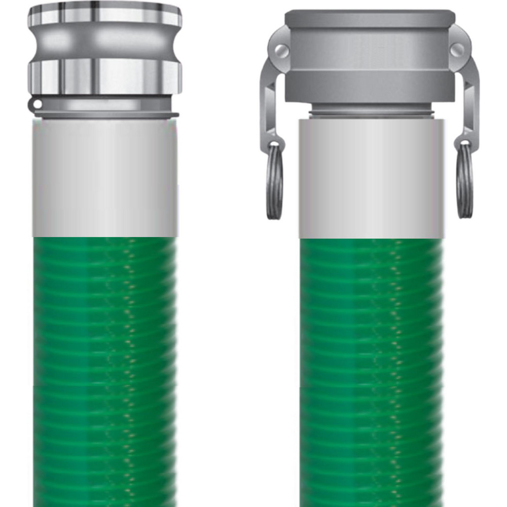 RubberWorx Liquid Suction & Discharge Hose: Inside Diameter (Inch): 1-1/2; Outside Diameter (Decimal Inch): 1.8400; Material: PVC - GPVC-15X50-CEAL