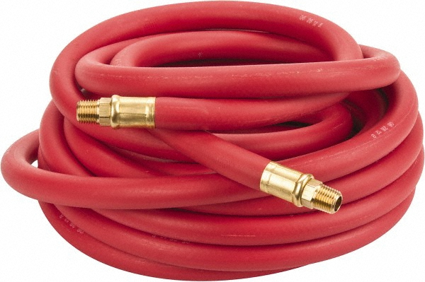 Dino-Hide Air & Multi-Purpose Hose: Hose Type: Multipurpose Air Hose; Length Ft. (Feet): 15; Type: Rubber Air Hose; Inside Diameter (Inch): 1/2 - WLEPRO1215