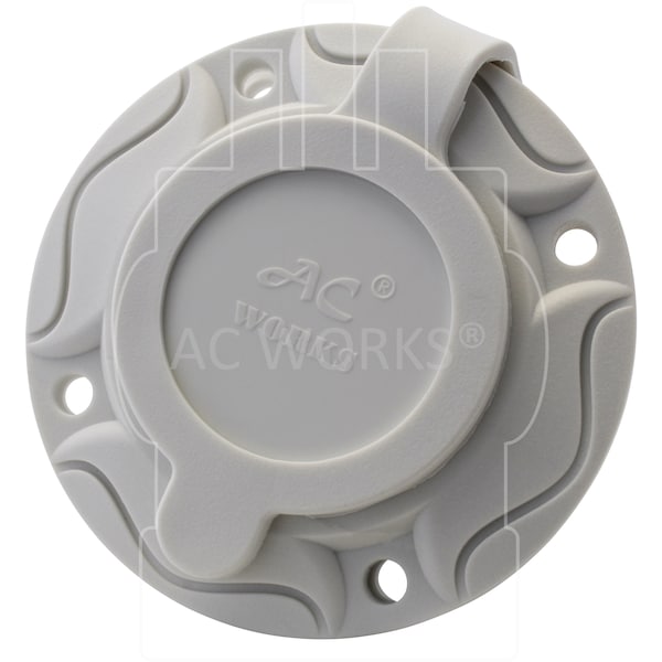 Ac Works STW Extension Cord, 12 AWG, Indoor/Outdoor, 12/3, 1 Outlets, White, PVC, L21-20P, 1 ft - IN515520WT