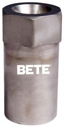 Bete Fog Nozzle Brass Maximum Free Passage Nozzle: 3/8" Pipe, 60 ° Spray Angle - 3/8FMP125N@4