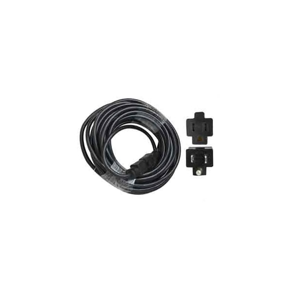 Superior Electric SJTW Extension Cord, 12 AWG, Indoor/Outdoor, Black, Rubber, 50 ft - EC123-50E